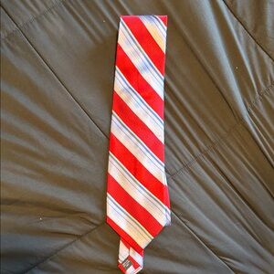 Classic Red and Blue Striped Men's Tie